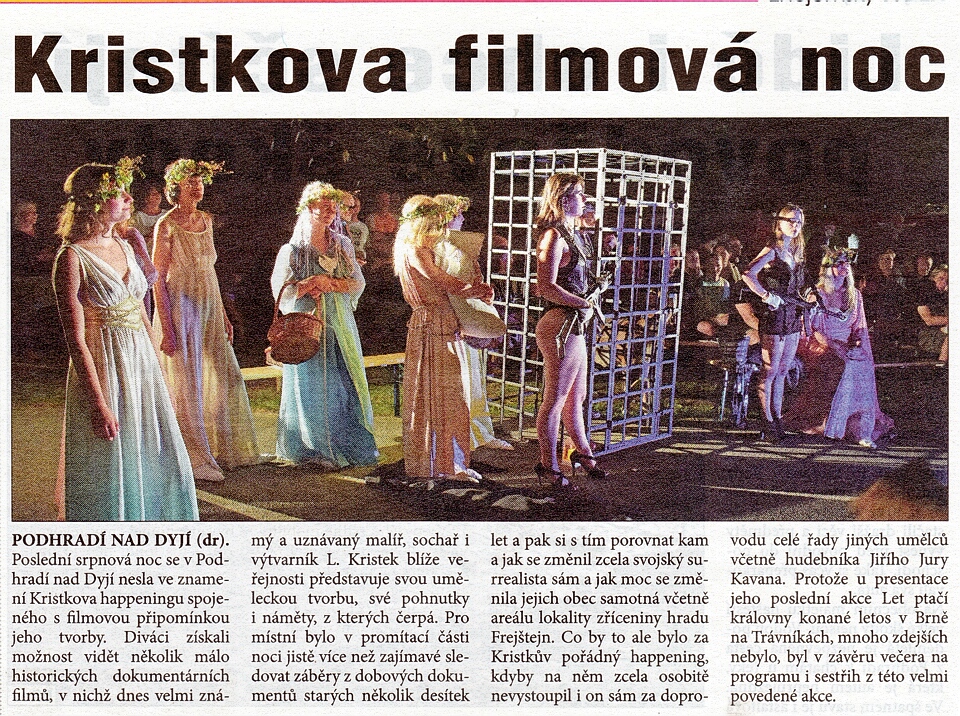 Kristkova filmová noc - Podhradí nad Dyjí