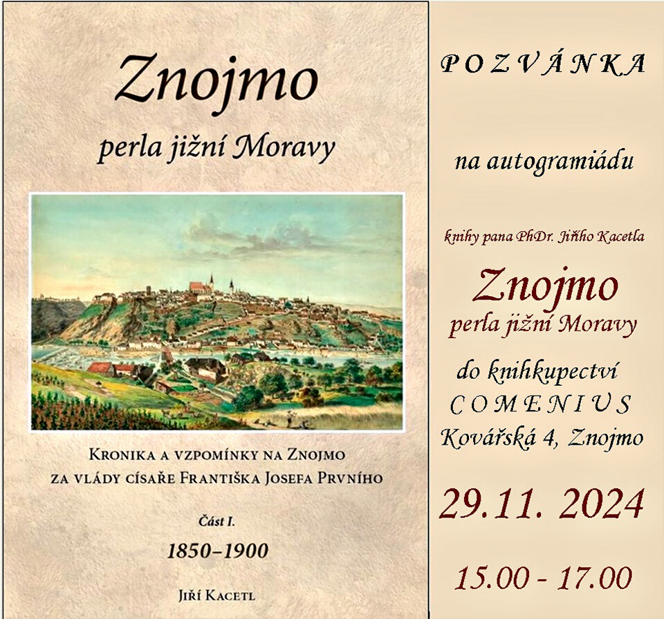 autogramiada knihy: Znojmo perla JM  2024