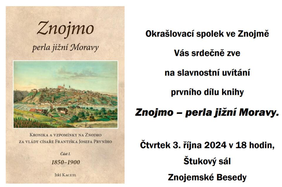 prezentace knihy: Znojmo perla JM  2024